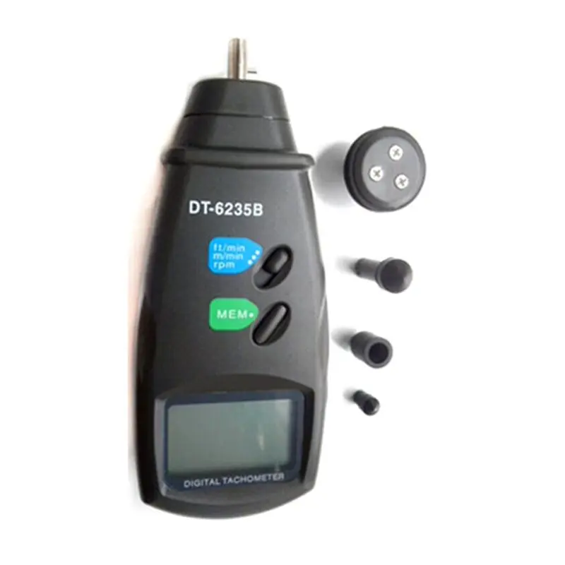 Durable-DT6235B Digital Line Tachymeter/DT-6235 Contact Tachometer Gears RPM Meter Portable Device