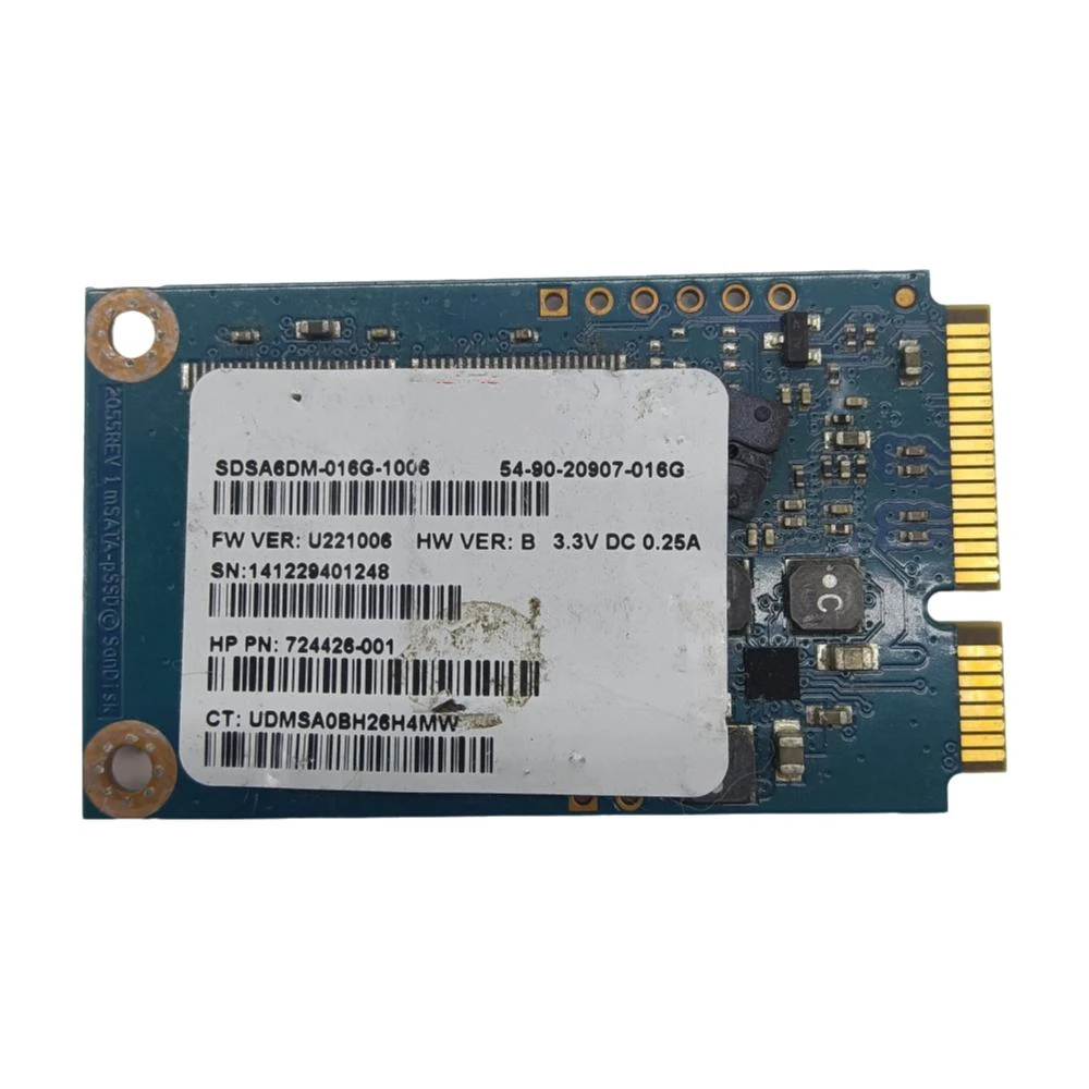 SSD Solid State Disk mSATA 724426-001 Fits For SanDisk SSD Solid State Disk mSATA 16GB