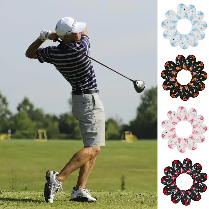 11pcs Golf Iron Cover PU Leather Waterproof Club Protection Cover Golf Protective Head Cover With Number Golf Accessories