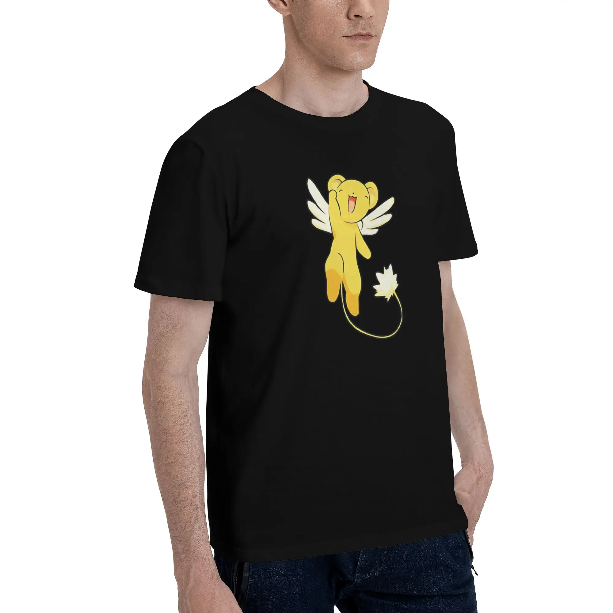 Kero  Novelty 100% Cotton T-Shirt Bandai Cardcaptor Sakura Tops Tees For Men