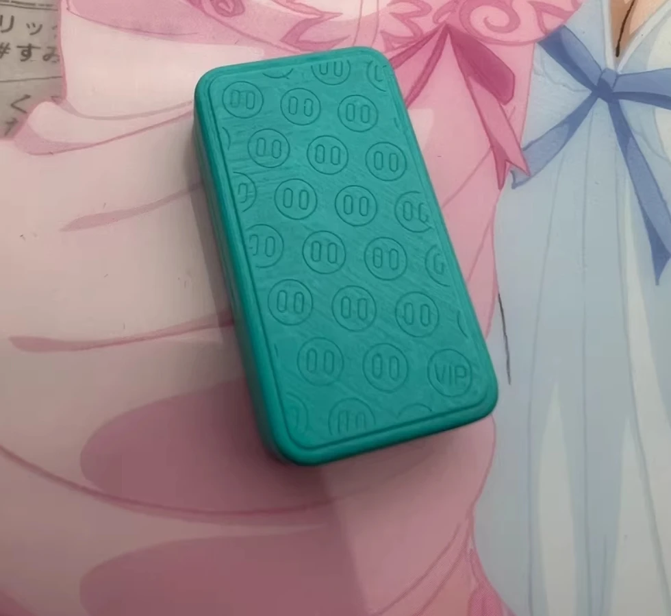 중고 EDC YEDC 퓨어 블루 카본 쿼츠 돼지코 피젯 슬라이더 감압 장난감