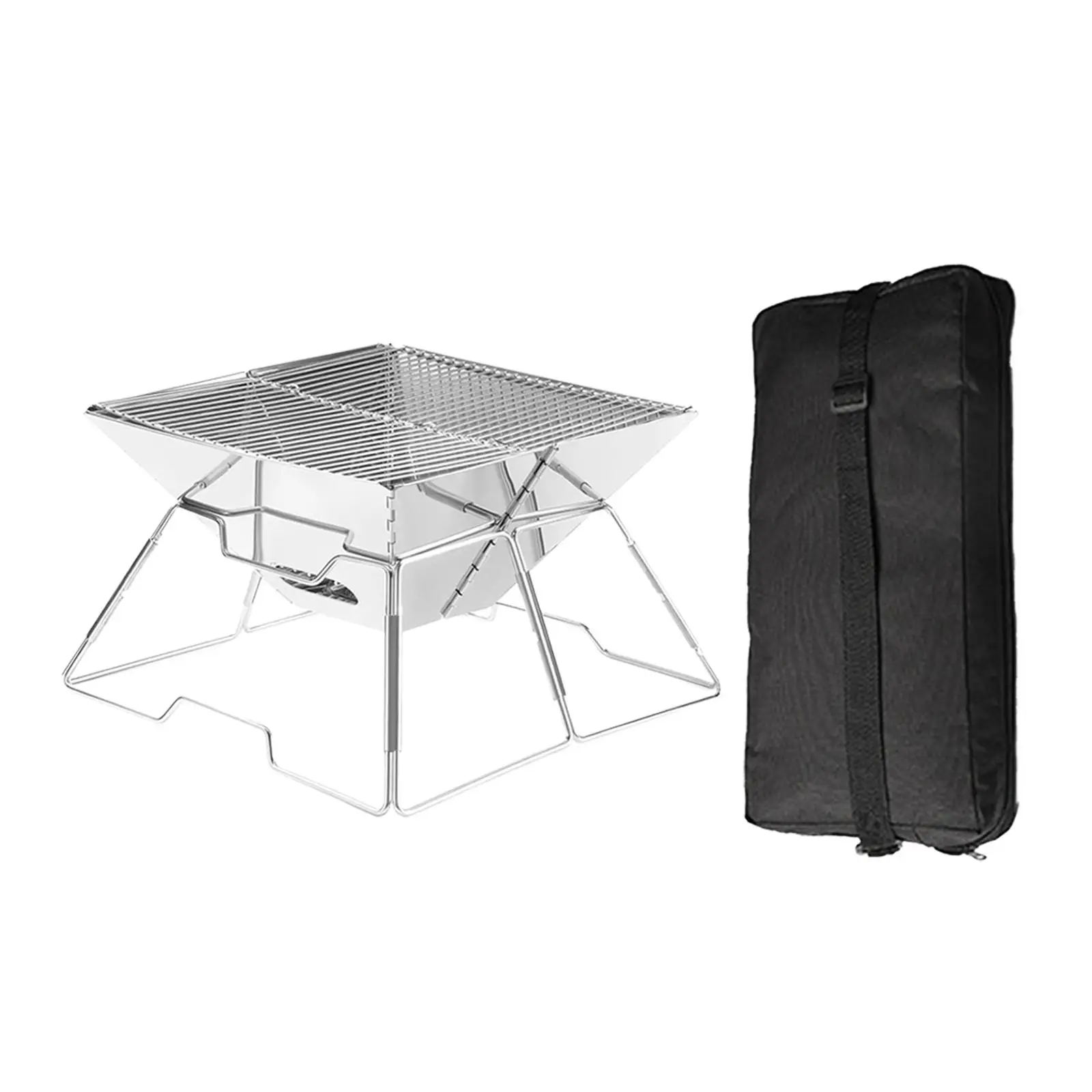 Folding Grill Equipment Camping Compact Picnic Kabob Charcoal Stove