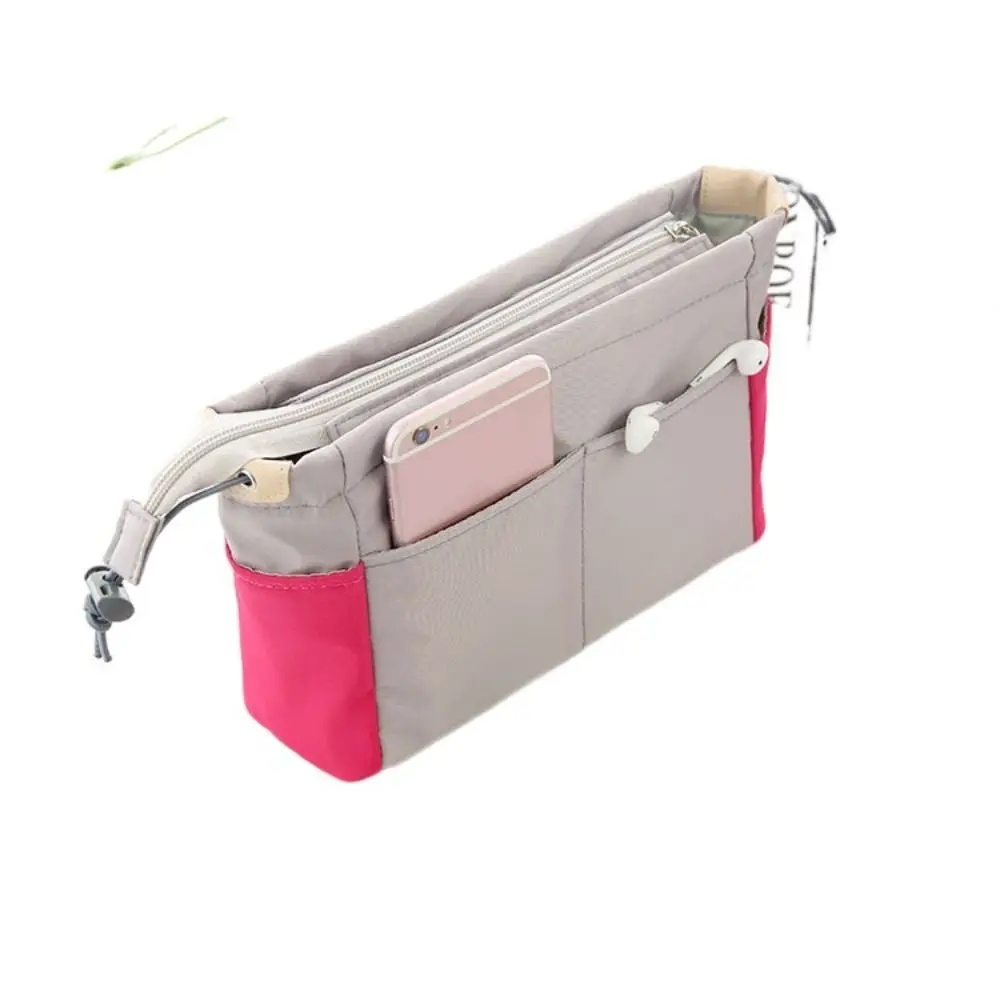 Nylon Insert Bag 2024 Lager Capacity Portable Linner Bag Multi-Pocket Makeup Cosmetic Bag Handbag