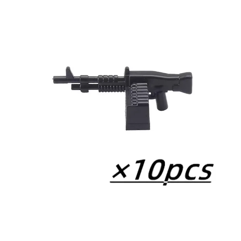 WWII Militärwaffen MOC Bausteine Figuren Soldatenzubehör US Sowjetische Gewehr Mini-Pistole Rakete MG42 RPG Kugel Spielzeug Geschenk – Detail 7