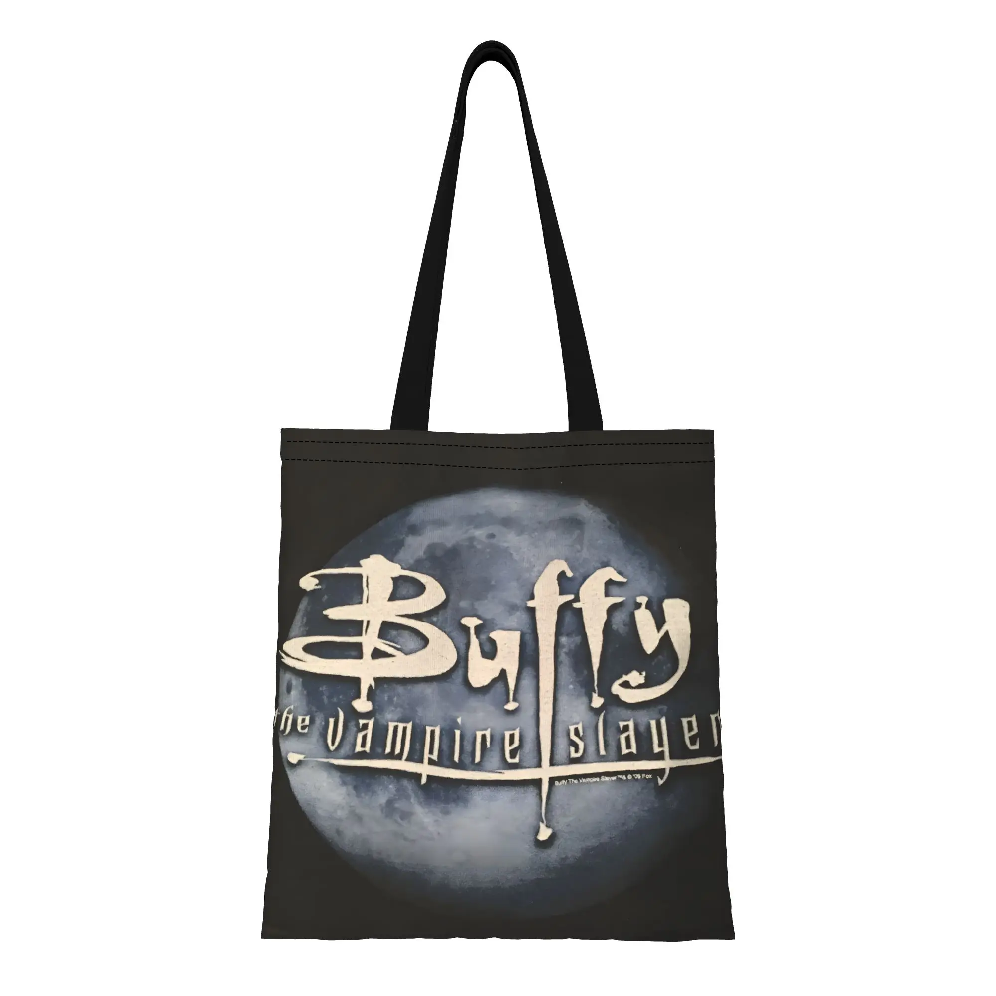 

1PC Moon Vampire Gothic Hunter Buffy Canvas Tote Bag Perfect for Shopping & Personal Use Great Gift