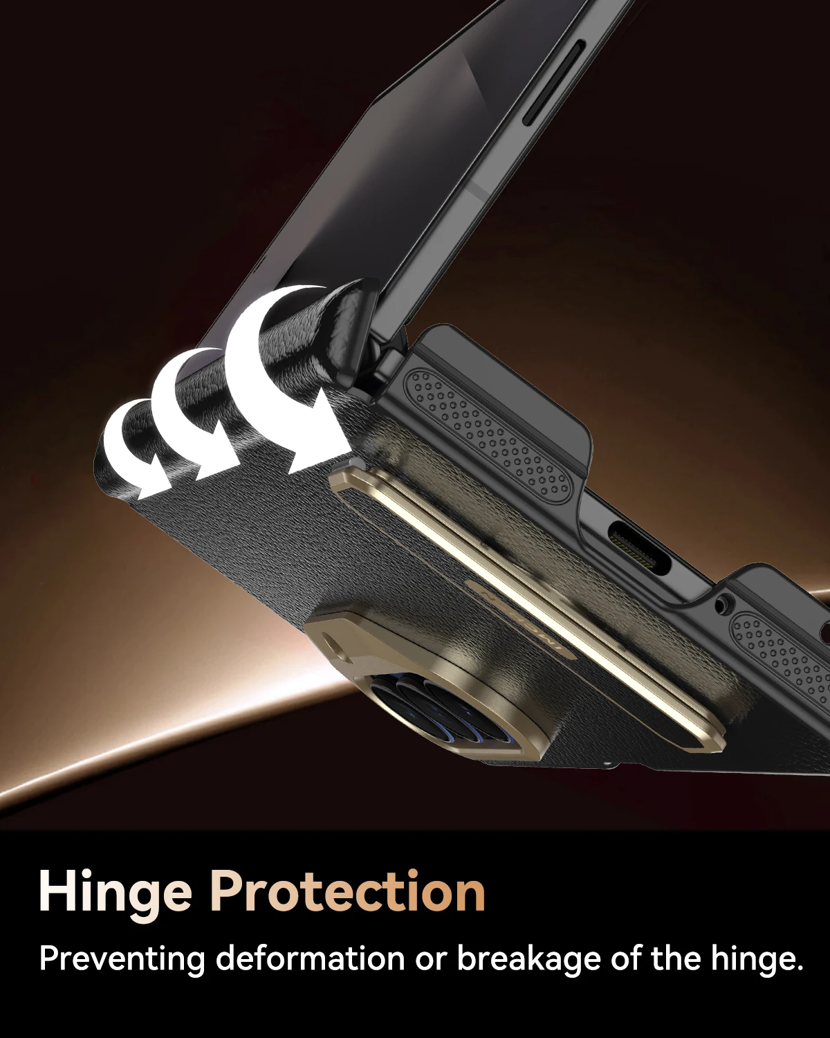 T2 Magnetic Rotatable Stand Case for Samsung Galaxy Z Fold 5/6/7, Box-Style Shockproof Protective Cover