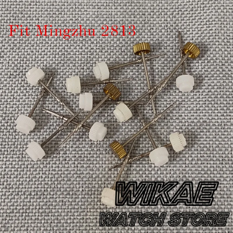 Steel Movement Watch Stem Crown Kit Watch Parts For NH34 NH35 NH36 Mingzhu2813 DG3804 Miyota8215 Movement Watch Part Crown Stem