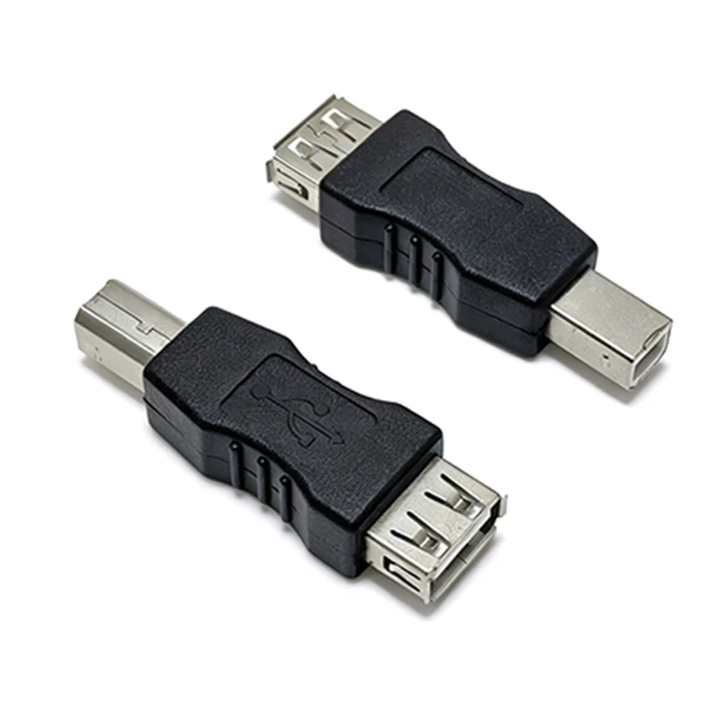USB 2.0 Type A Female to Type B Male Adapter USB Printer Connector for Printer Scanner