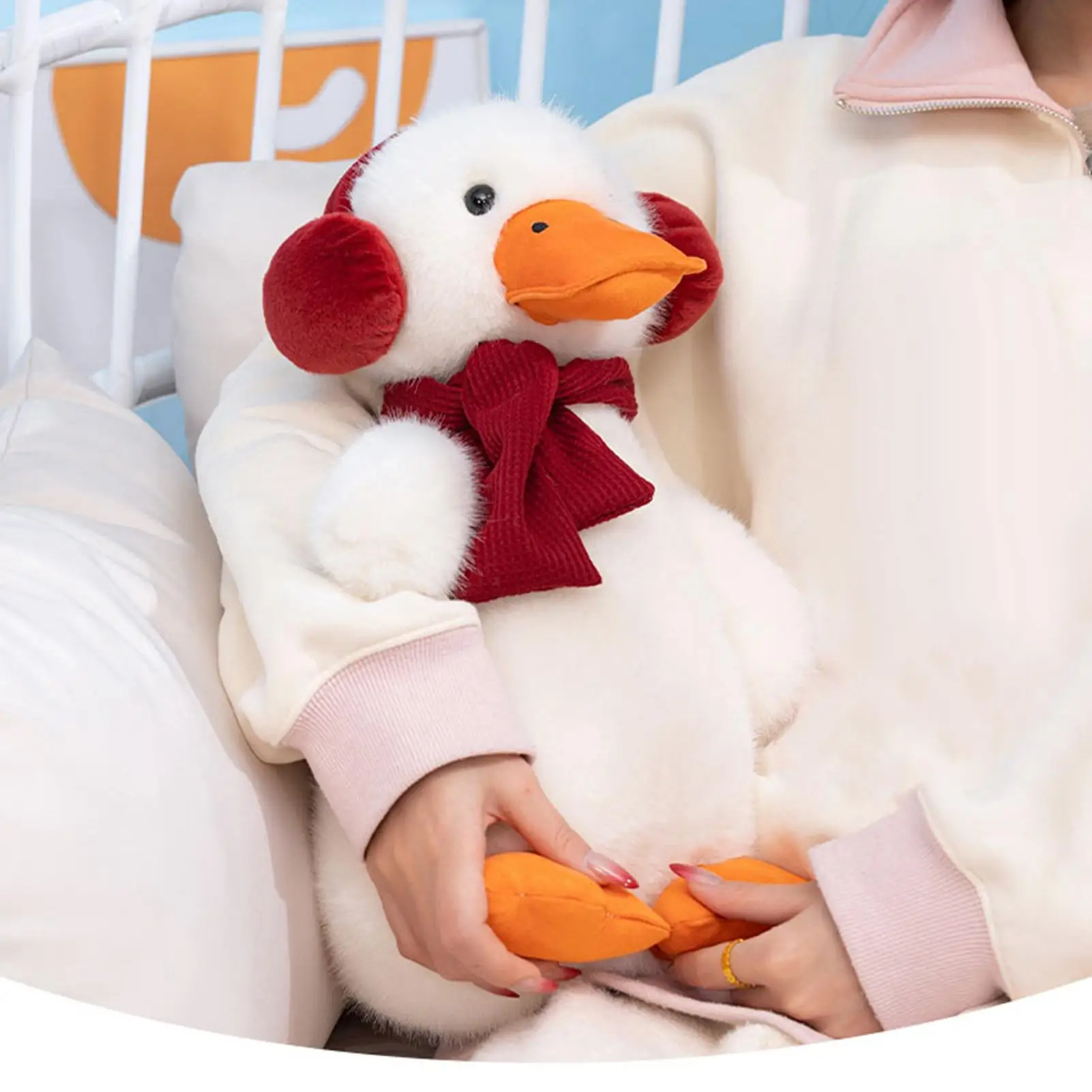 

Plush Animal Huggable Display Companion Sofa Animal Plush Duck Figure For Boys Sisters Friends Pet Lovers Teens Sofa Bed Couch