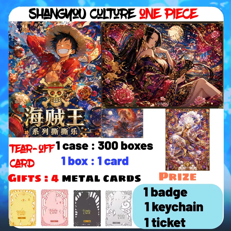 Wholesale 2026 Newest ShangYou Culture One Piece Tear-off Card Collection Cards Nami Boa Character Children's Toys Birthday Gift