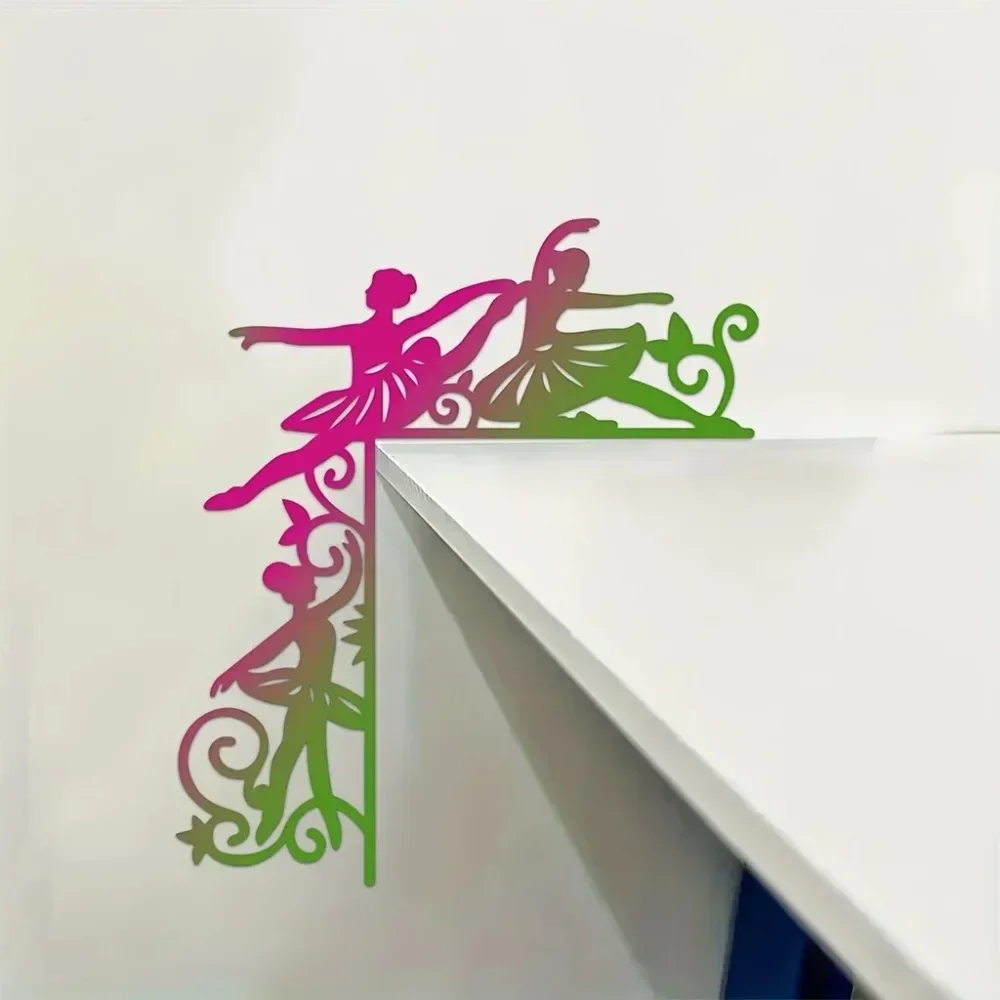 CIFBUY Creative Aluminum Wall Art Colorful Ballerina Waterproof Durable Metal Sculpture for Living Room Bedroom Home Decor
