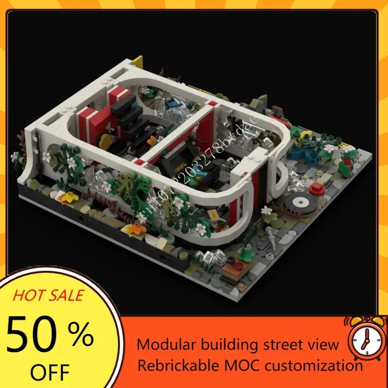 2758PCS Z Modular MOC Music-Store Creative Street View Custom Puzzle Architecture DIY Educational Assembly Model Toy Gift