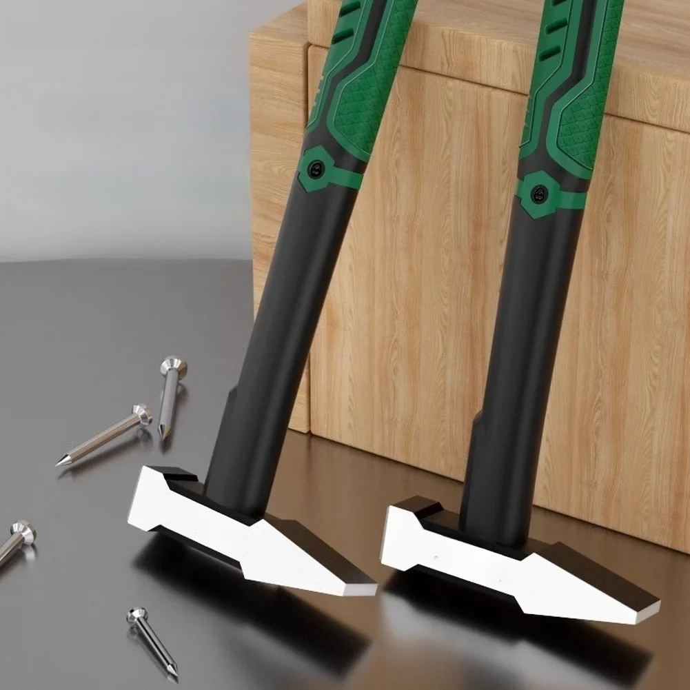 1pc Anti Slip Rubber Solid Brass Hammer 200g 300g 500g Automatic Woodworking Nail Suction Hammer Small Iron Hammer Hand Tool
