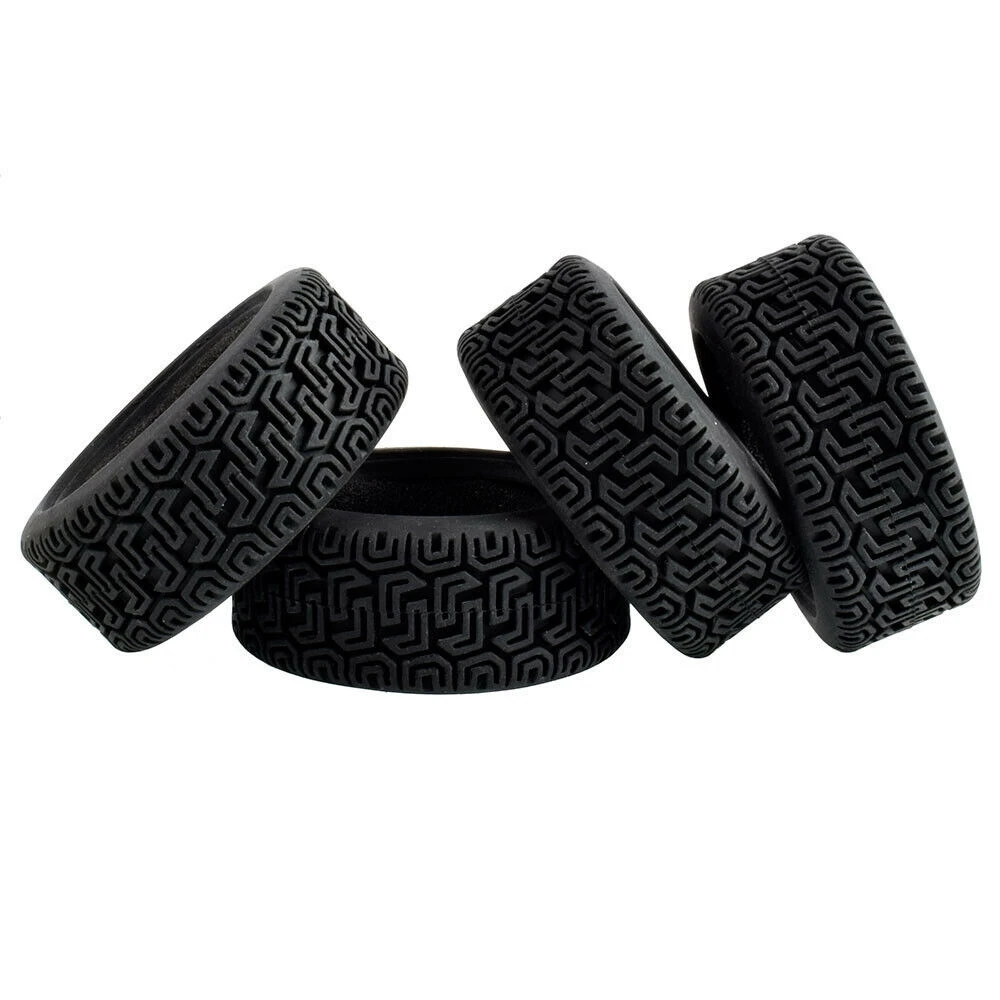 4x RC Racing Rally Tires, D:68mm, W:26mm, fit wheel Diameter:52mm HSP HPI 8014