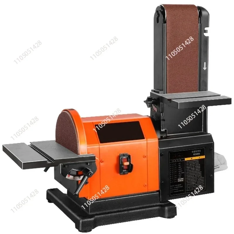 1pc 900w Abrasive Disc Sanding Belt Machine High-power Sanding Machine Desktop Woodworking Grinding Wheel Sanding And Polishing