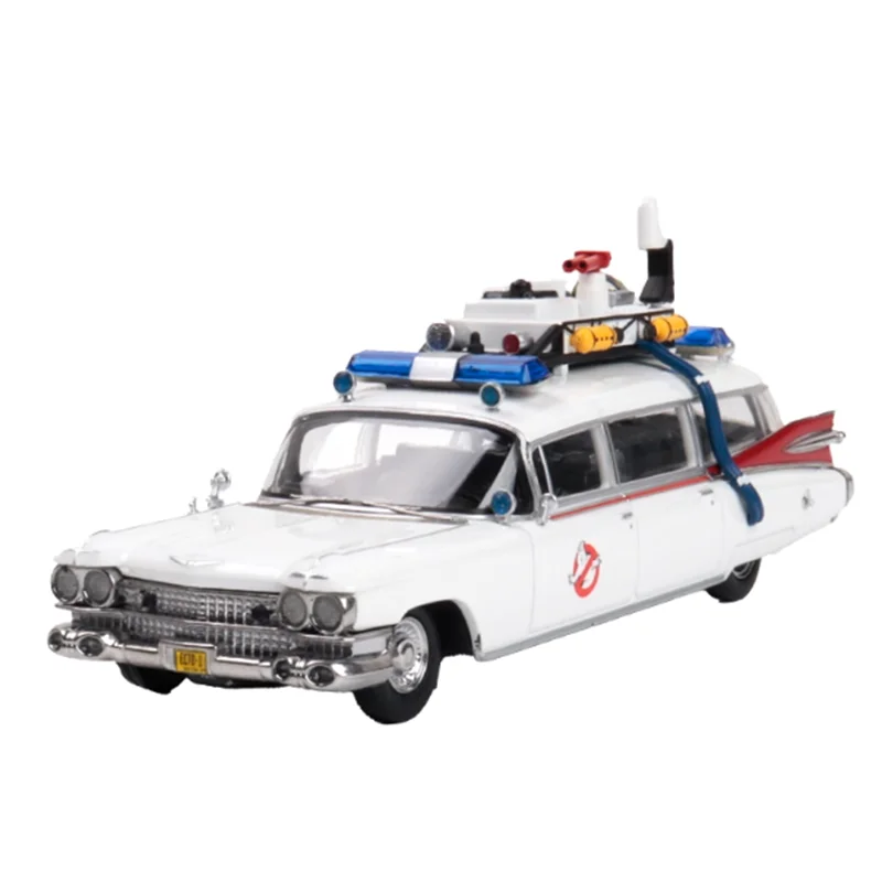 

YS масштаб 1:64 Cadi ECTO-1 сплав имитация модели автомобиля статическая коллекция украшенные праздничные подарки игрушки сувенирный подарок