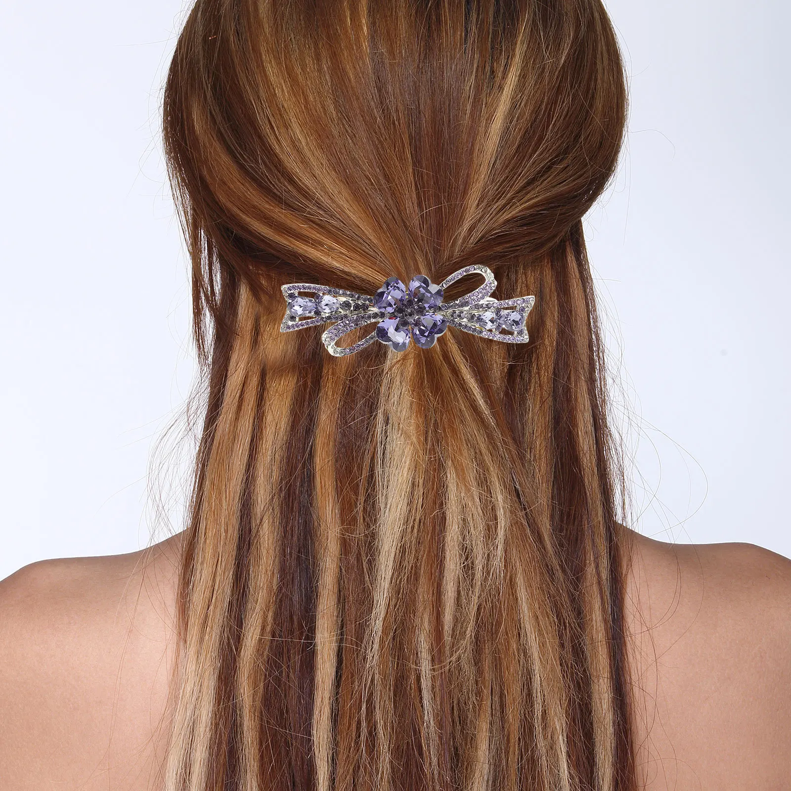 

Заколка для волос с кристаллами и стразами, весенний зажим во французском стиле для свадебной вечеринки, аксессуар для укладки волос