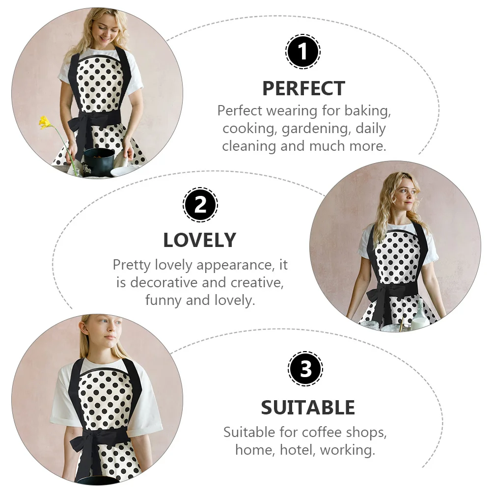 

1pc Double Layer For Women Vintage Kitchen Baking Cooking Sleeveless Cotton Apron Dress Household Retro Apron Adult