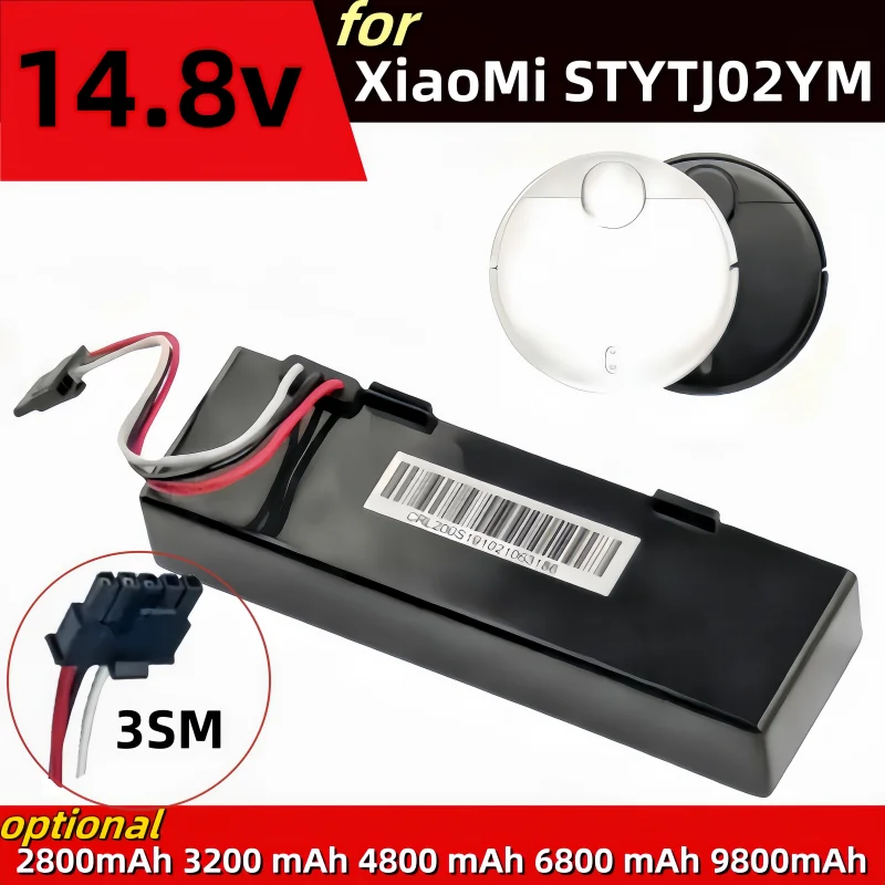 

14.8V 9.8Ah Xiaomi Robot Battery Suitable for XiaoMi STYTJ02YM for Haier JX37 Vacuum Cleaner Sweeping Robot Replacement Battery