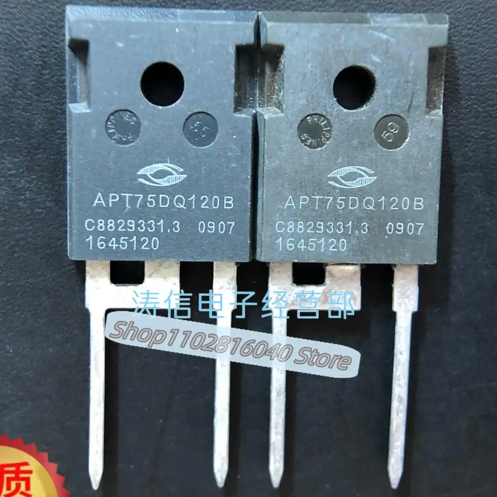 

10PCS/Lot APT75DQ120B APT75DQ120BG TO-247 75A 1200V Best Quality Imported Original