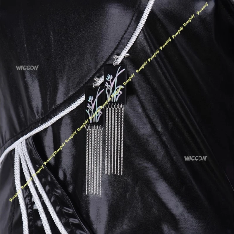 Juego de Anime KPop Demon Hunters Mira Fight, disfraces de Cosplay, peluca para niñas, ropa, mono negro, conjunto de fiesta para mujeres, Navidad y Halloween