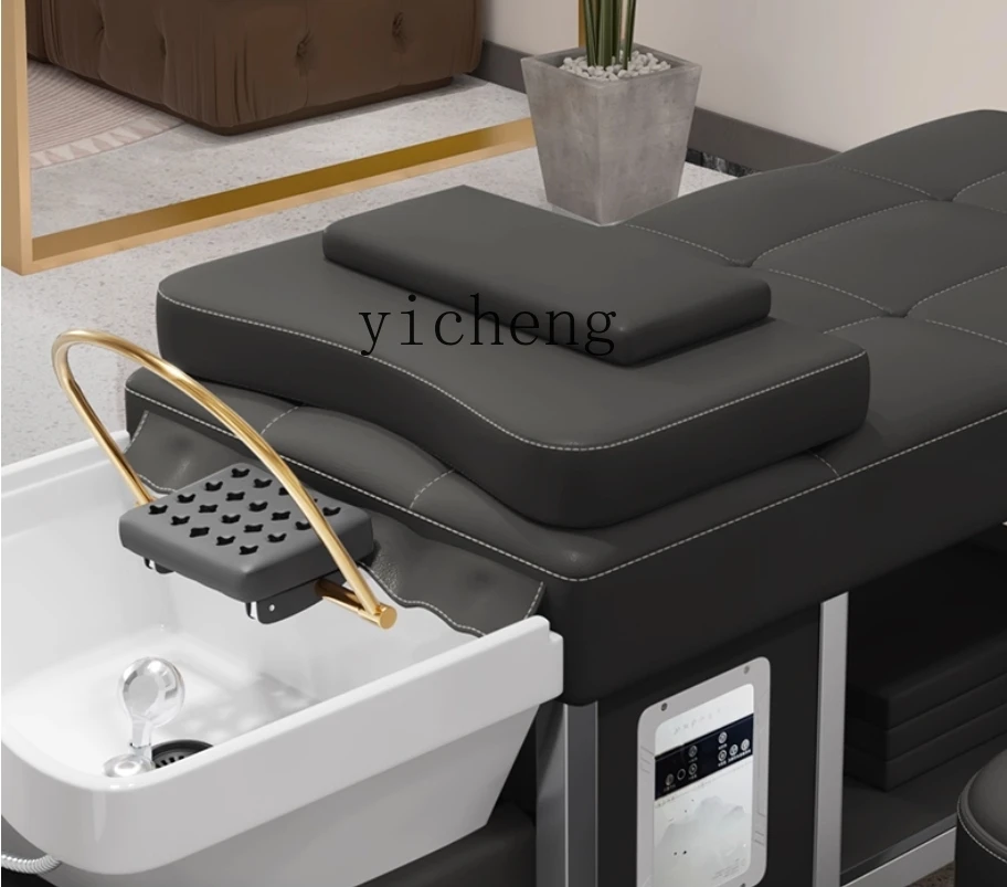 

LSL High-End Ceramic Basin Head Therapy Shampoo Bed for Hair Salon with Water Circulation