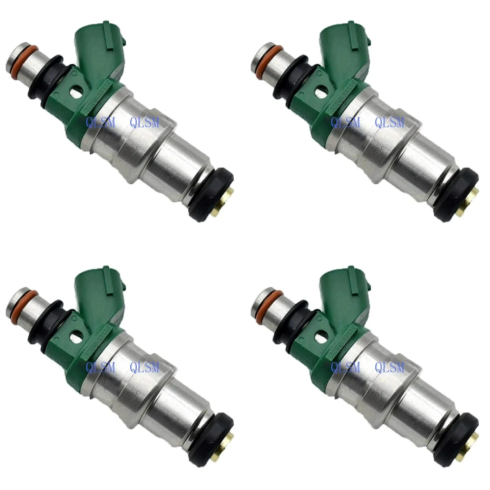 4PCS FUEL INJECTOR FOR TOYOTA STARLET PASEO P90 EP91 1.3 95-00 4E-FE 23250-11110 Premium Car Accessories