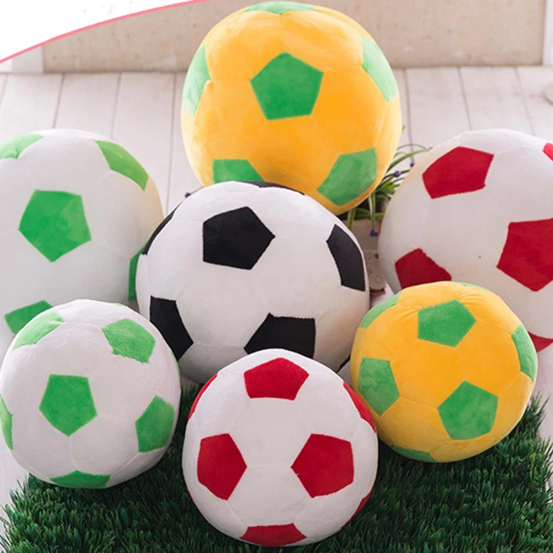 Simulation Stuffed Soccer Plush Toy of The Simulated Football Plush Sports Toy Doll Ball Sofa Cushion Pillow for Kids Boys Gifts