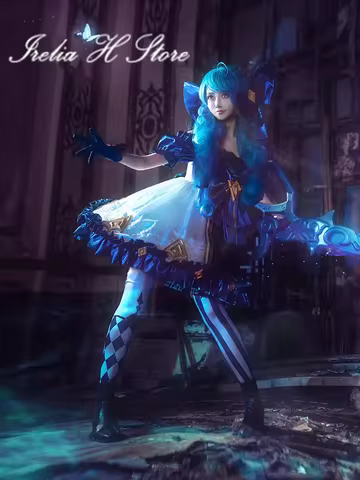 in stock Irelia H Gwen from LOL Gwen Cosplay Costume for women Classical Skin Halloween party dress