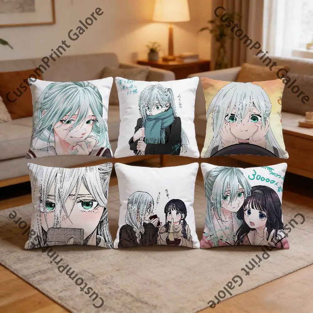 

S-Subaru H-Hoshina HD Print Square Pillow Cover Polyester Lightweight Customizable for Home Office Sofa Decor