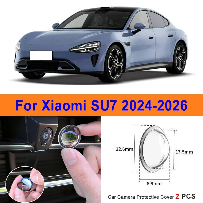 

360 Reverse Image Car Camera Cover Anti-Scratch PC Lens Protector Stickers For Xiaomi SU7 2024-2026 2Pcs