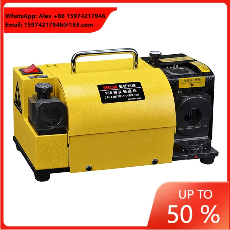 Drill Bit Sharpener Portable Angle Grinder CBN/SDC Disc Grinding Machine 3-13mm Drill Bits Sharpening Tool MR-13B