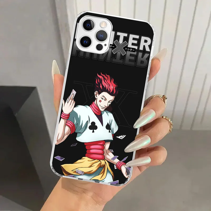 Hunter HXH Hisoka Phone Case for Iphone 16 15 14 13 12 Mini 11 Pro Max X XS XR 7 Plus 8 SE 2020 Soft Funda Print Shell