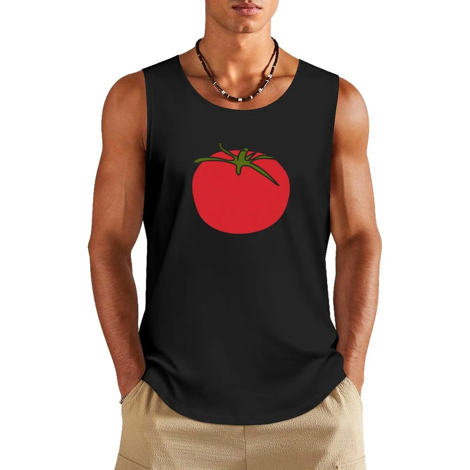 

Red tomato Tank Top summer clothes man 2025 basketball gym wear men