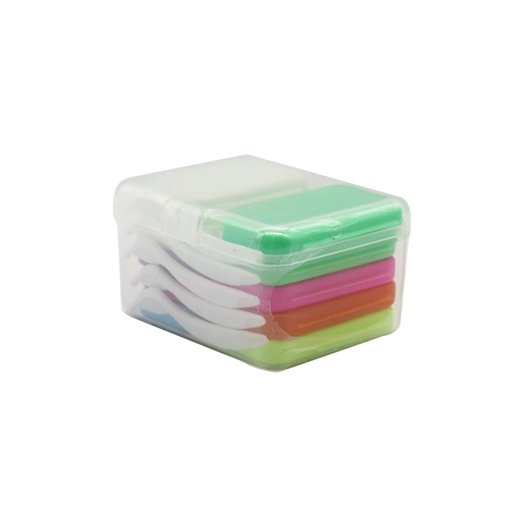 10 Mixing Flavors Apple Grape Lemon Mint Flavor Orthodontic Ortho Wax with 5 tools for Reducing Oral Discomfort