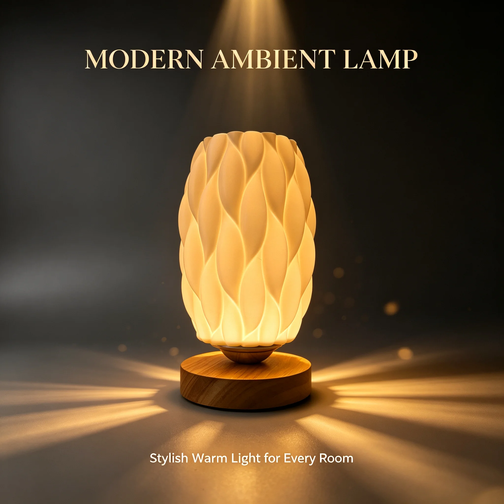 Nordic Minimalist 3-Color Temperature LED Table Lamp with Solid Wood Base Bedside Lamp for Bedroom Home Decor