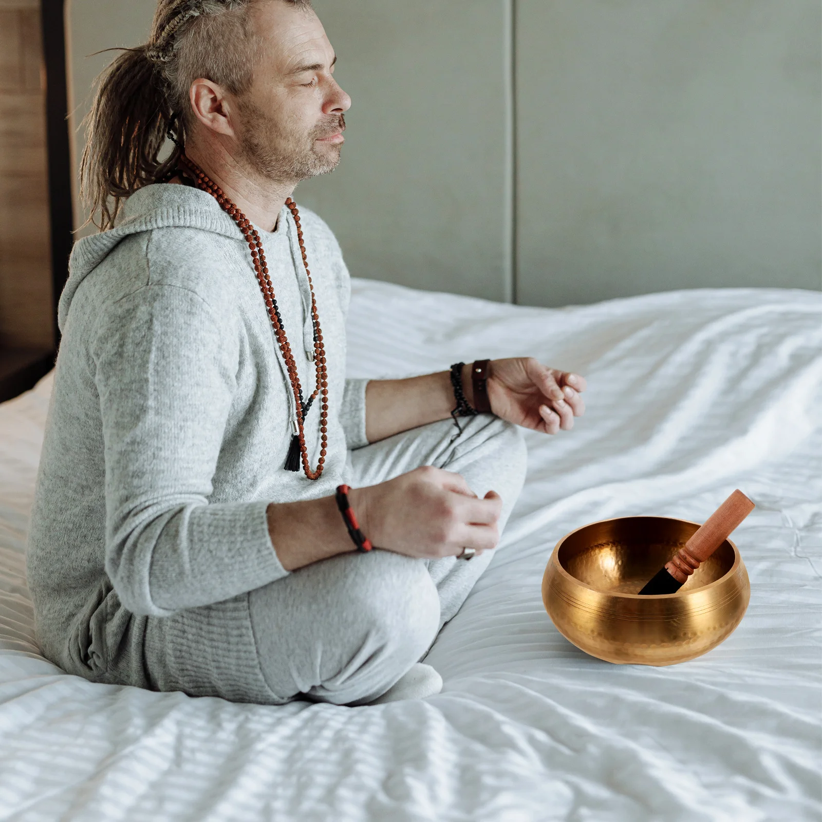 

20 .5x20.5x9.5cm Root Chakra Singing Bowl Authentic Sound Nepal Song Quartz Bowls Metal Craft