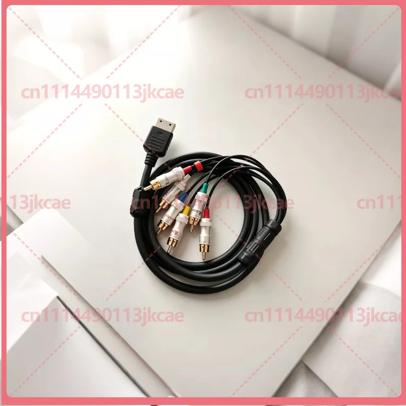 For Sega Dreamcast DC Retro Game Console Hand‑Made RGBS Cable RCA Plugs High‑Clear Video Wire For CRT TV And Monitor