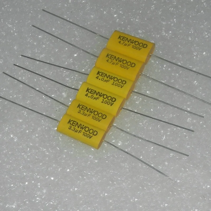 

2PCS KENWOOD 100V 3.3uf 100V 4uf 100V 4.7uf Audio Dedicated Frequency Divider Polarized Capacitor