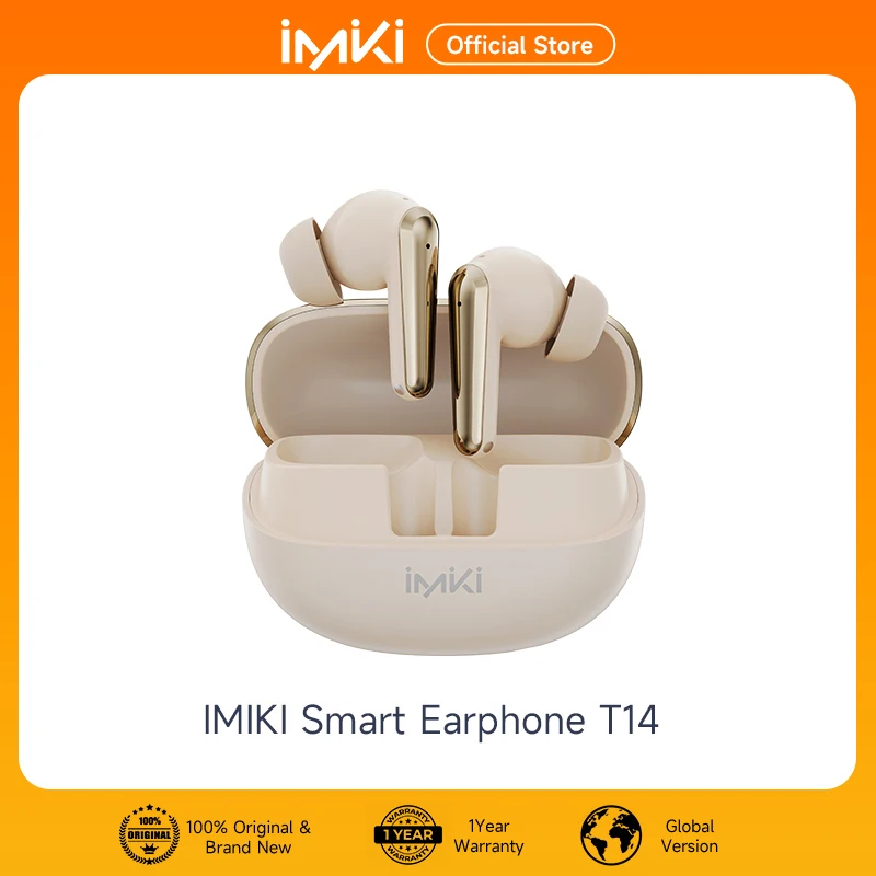 NEW IMIKI T14 Earbuds Bluetooth 5.3 Earphones Headphones Built-in Microphone 6 Mics with ANC & ENC