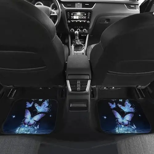 

Blue All-Weather Car Mats – 4-Piece Set, Anti-Slip, Dust-Proof for SUV, Van, Sedan, Truck