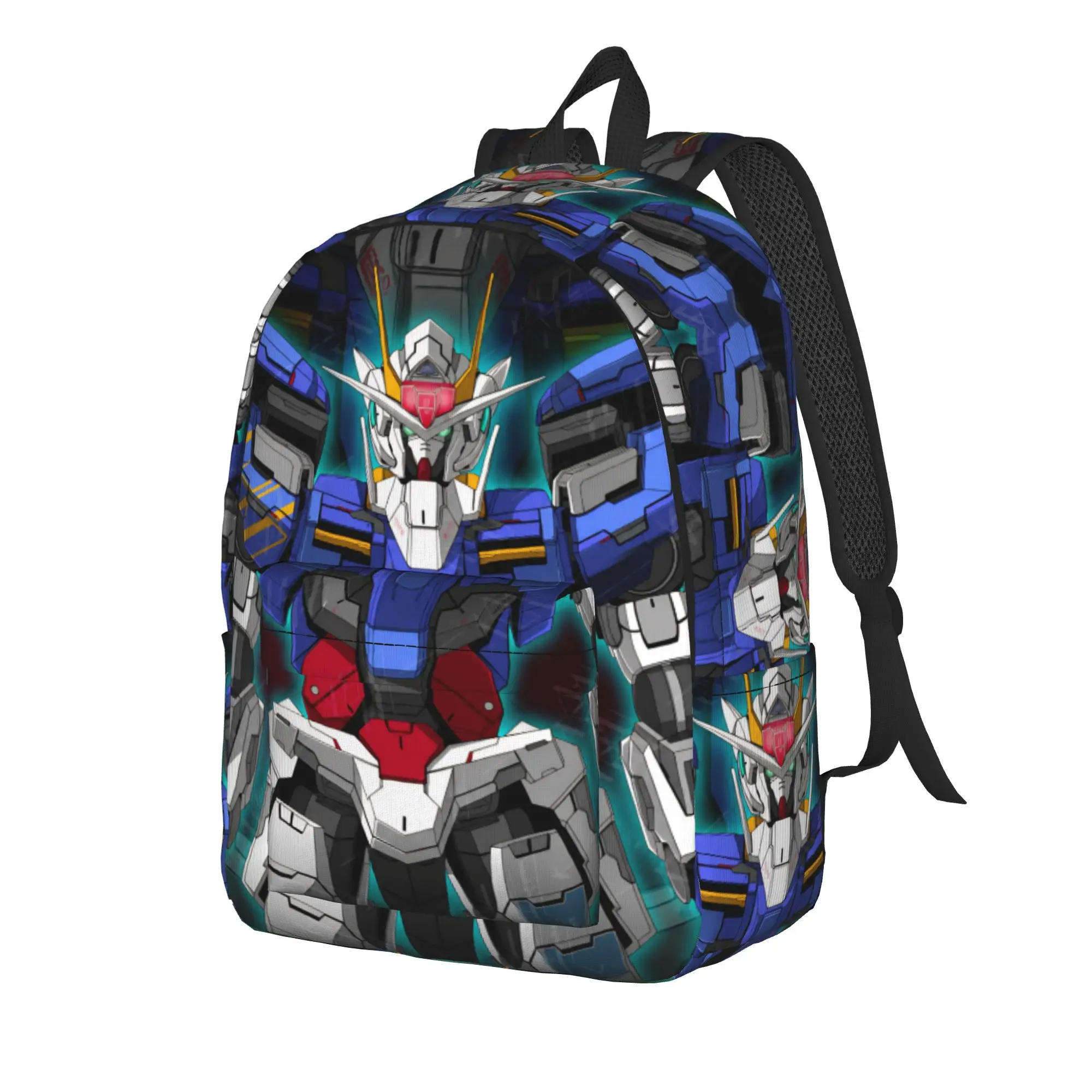 mobile suit gundams Backpack for Men Women Cool High School Hiking Travel Daypack  Laptop Shoulder Bag Sports