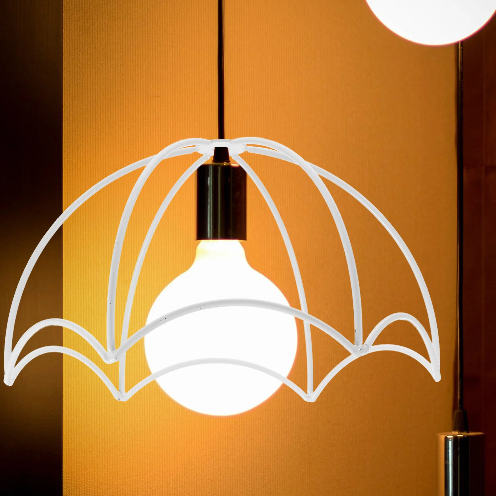 

Metal Lamp Shade Frame Diy Lampshade Rack For Table Light Durable Wear-Resistant Vintage Style Strong Guard Perfect