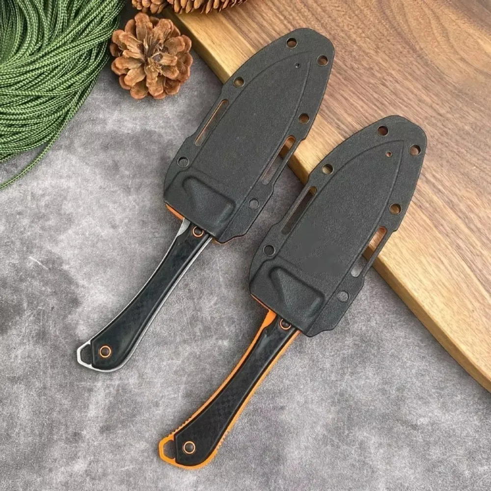 2025 EDC سكين مستقيم D2 شفرة ألياف النايلون مقبض في الهواء الطلق بقاء السكاكين التكتيكية الدفاع عن النفس السكاكين شفرة مثبتة سكين