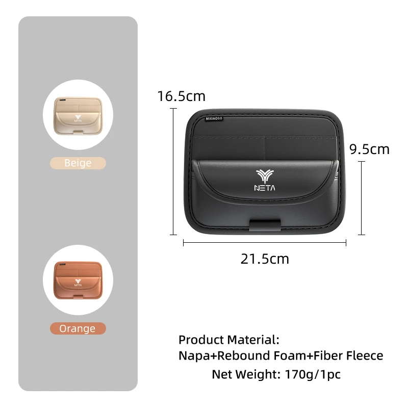 Afbeelding 7: Auto Zonneklep Brillen Doos Zonnebril Opslag Kaarthouder Voor NETA Luxgen Ora Exeed Iveco VGV