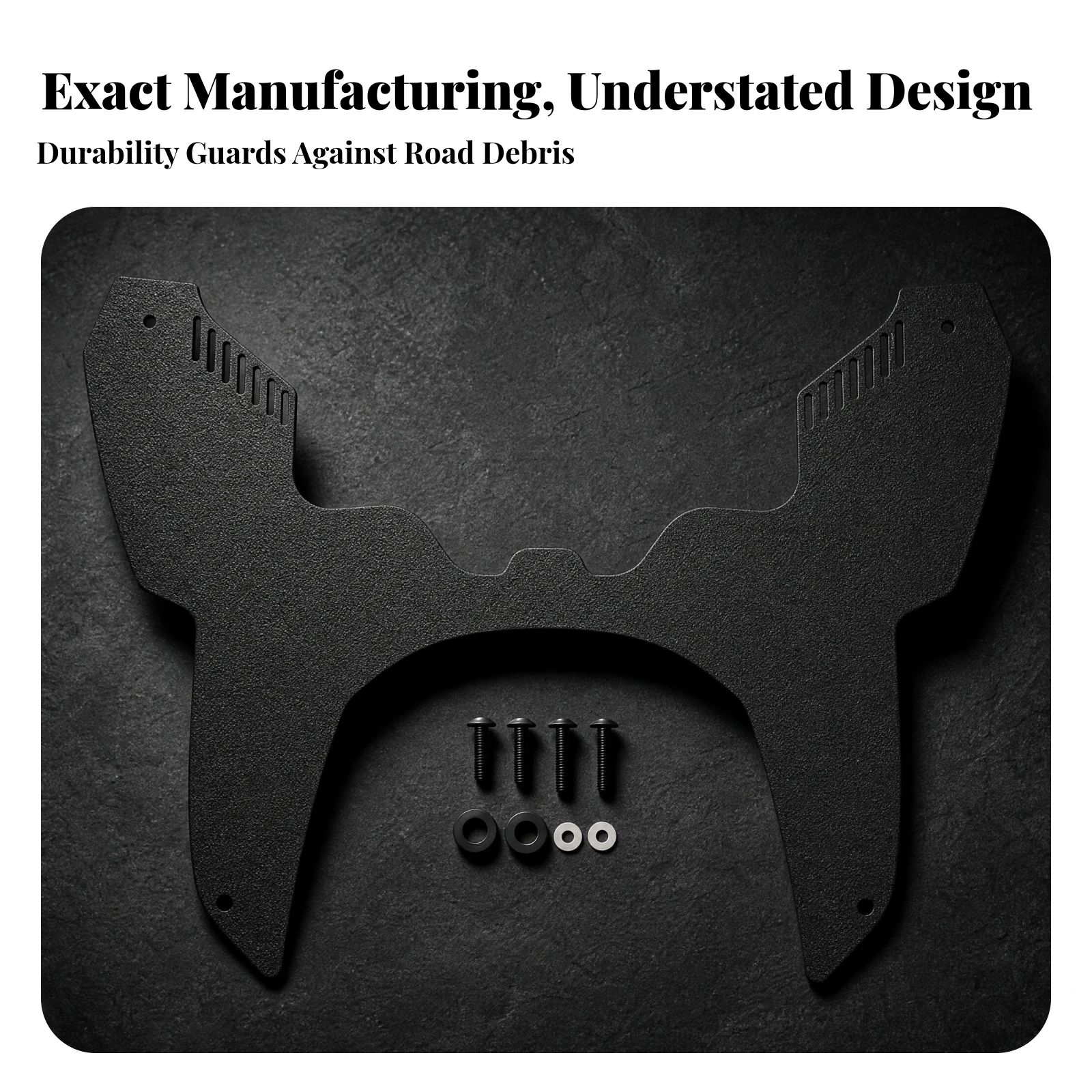 Fork Air-Deflector Cover Aftermarket Fork Deflector with Mounting Hardware Vented Unobtrusive for Adventure Touring Riders