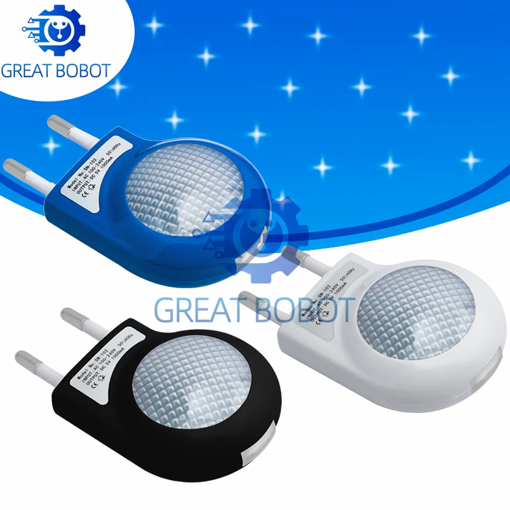 BS Mini Led Snail Night Light Auto Night Lamp Built-in Light Sensor Control Light Wall Lamp For Baby Kids Bedroom EU Plug