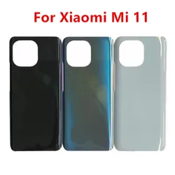 Mi11 Battery Back Cover For Xiaomi Mi 11 Xiaomi11 Rear Housing Glass Case Replace Repair Spare Parts M2011K2C M2011K2G