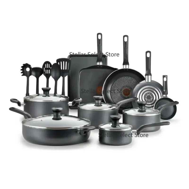 Y Nonstick Cookware, 20 Piece Set, Dishwasher Safe, Cookware Sets Pots and Pans , Kitchenware, Good Quality, Cheap Price