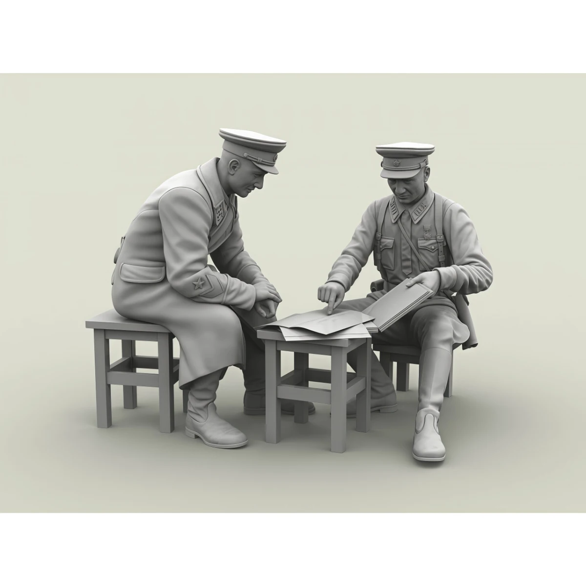 

Комплект неокрашенной модели из смолы 1/35, военная тема, собрание армейского генерала в разобранном и неокрашенном виде GK, 1614R